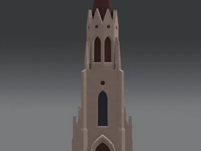 Gothic Church Free 3D model