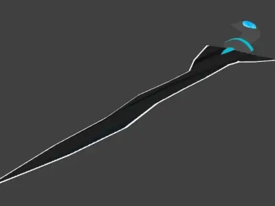 Keris-3 Low-poly 3D model