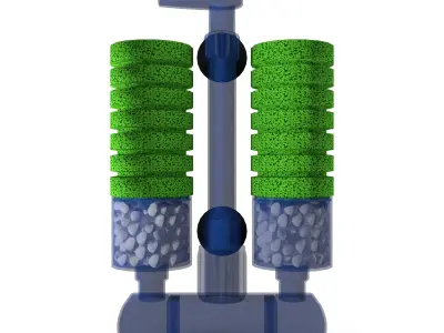 Airlift filter 3D model