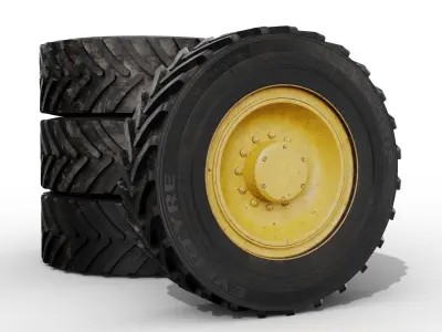 Tractor wheel 3D model