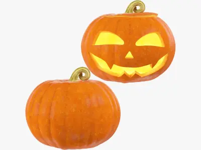 Halloween Pumpkins Collection V3 3D model