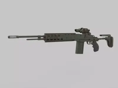 Assault rifle 3D model