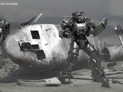 T 60 Combat Armor Fallout Talking for 3D Print 3D print model