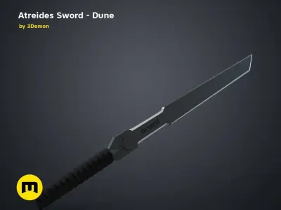 Atreides Sword 2 - Dune 3D print model purchase