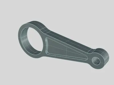  Control Arm Low-poly Model Low-poly 3D model
