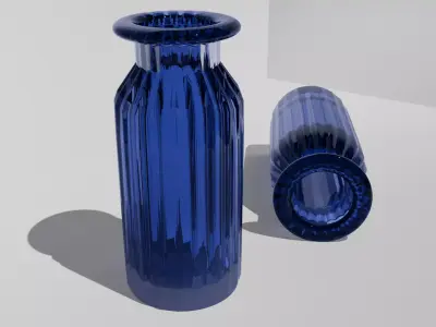 Glass vase Free 3D model 3