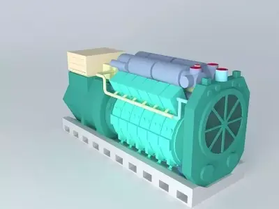 ARGO INDUSTRIES 12V Diesel generator 3D model