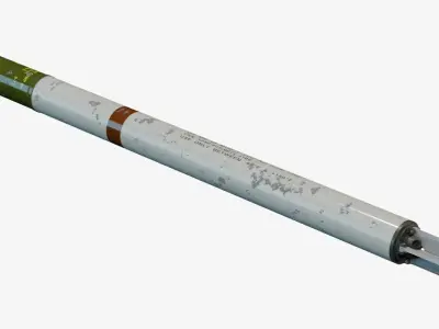 Vietnam War Era MK40 Missile 3D model