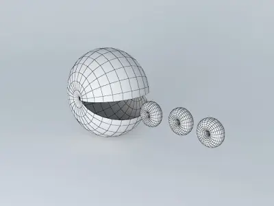 Pacman circle Free 3D model