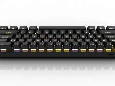 Apex Pro Mini Wireless Keyboard Low-poly 3D model