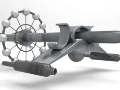 Alien Spaceship 3D model 3