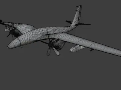 Bayraktar Akinci Tiha Ucav 3D model
