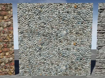 UE Rock Masonry materials part 01 Low-poly 3D model