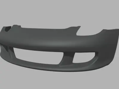 Front Bumper Porsche Carrera GT Custom Low-poly 3D model