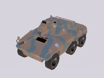 Engesa EE-9 Cascavel EB Low-poly 3D model