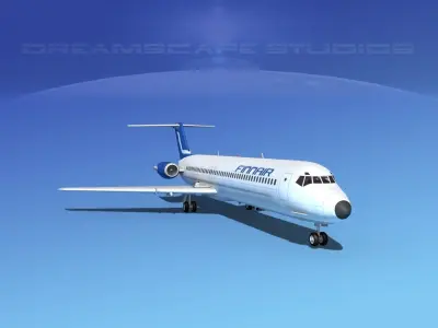 Douglas DC-9-50 Finnair 3D model