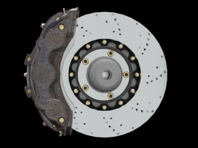 Composite ceramic brakes 3D model