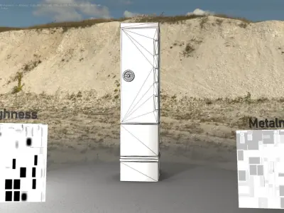 Electrical Distribution Cabinet 112 Low-poly 3D model