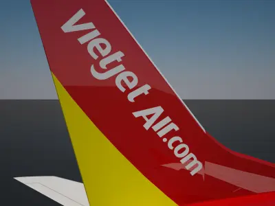 Vietjet boeing 737 max 200 3D model