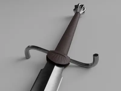 Svante Longsword Low-poly 3D model
