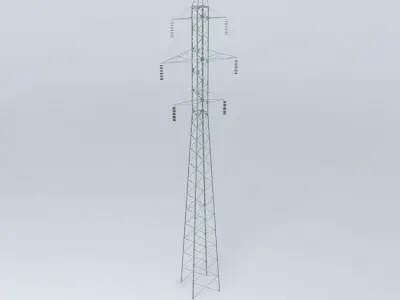 Electricity high voltage trellis Free 3D model