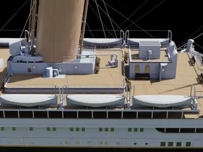 RMS Titanic Cinematic Filming Model 3D model