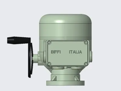 FO2 Quarter-Turn Electric Actuator 3D model