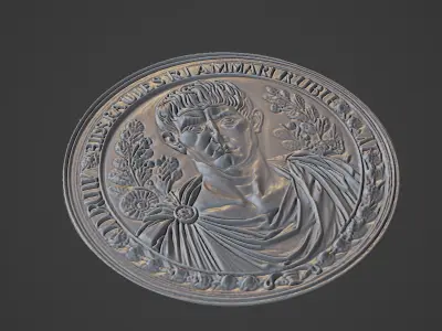Gaius Marius Medallion 3D print model