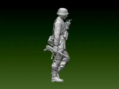 German soldier 3D print model