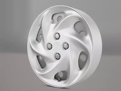 Corolla Wagon Rim Wheel Low-poly 3D model
