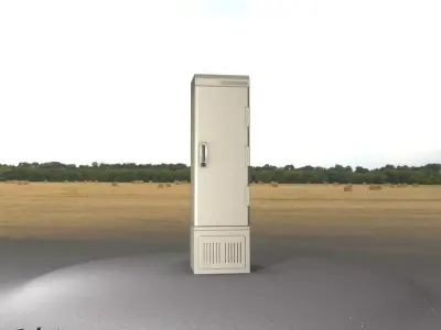 Electrical Distribution Cabinet 92 Low-poly 3D model
