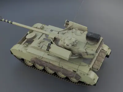 AMX-13 105 PBR Model 3D model