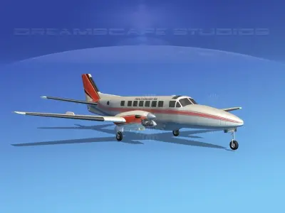 Beechcraft B99 Prince Edward Air 3D model