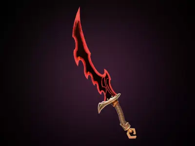 Dagger Solo Leveling Low-poly 3D model