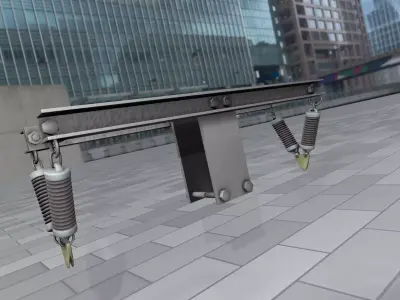 Electricity Poles Insulators 6 - Object 103 Low-poly 3D model