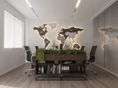  Office interior scene 46 3D model