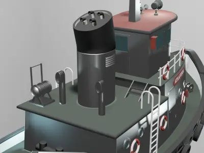 Fishing boat 3D model