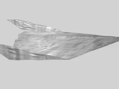 Crumpled Paper Plane Free low-poly 3D model