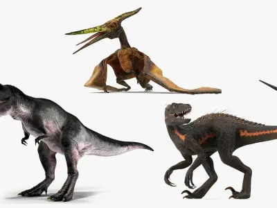 Carnivorous Dinosaurs Collection 3D model