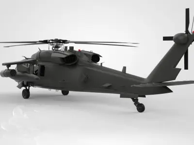 Black Hawk Sikorsky UH-60 3D model