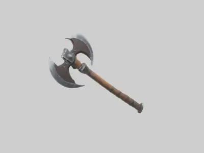 Battleaxe Model 1 Low-poly 3D model