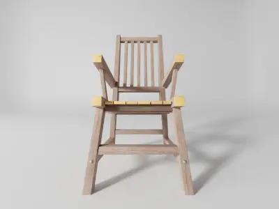High Back Chair 3D model purchase