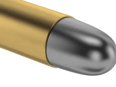  Bullet 22 ACP Low-poly 3D model