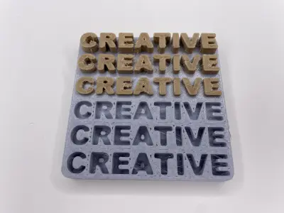 3D Text Sign Free 3D print model