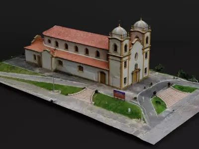 Brazilian Historic Church - Imbituba 3D Scan 3D model