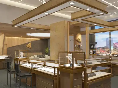 Modern Jewery Store Design 3D model