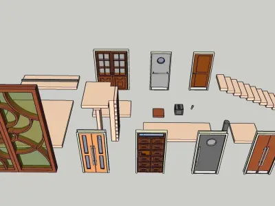 Temple 14 - Doors Temple 3D model