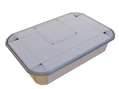 Frozen prawns and shrimps Frozen King Prawns 3D model