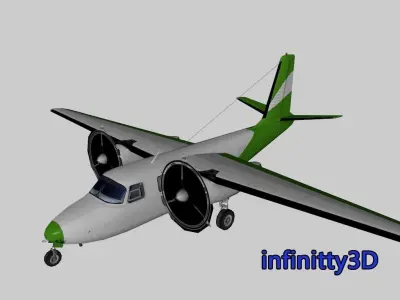 Pack Aircraft 3D  Low-poly 3D model