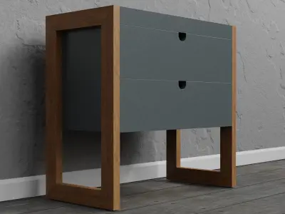 Modern Bedside Design Free 3D model purchase